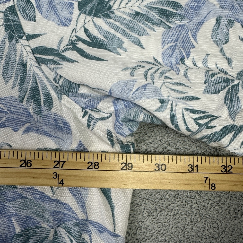 Tommy Bahama Hawaiian Shirt Mens 3XL Multicolor Tropical Leafs Camp Resort - Picture 9 of 11